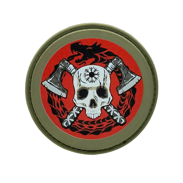 Viking Skull & Axes PVC Morale Patch – Tactical Outfitters