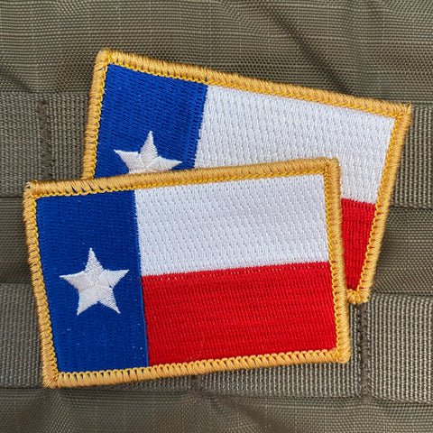 Texas Flag Patches 2x3