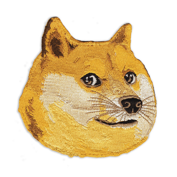  Doge Emoji Face Patch Dog Meme Iron On Embroidered