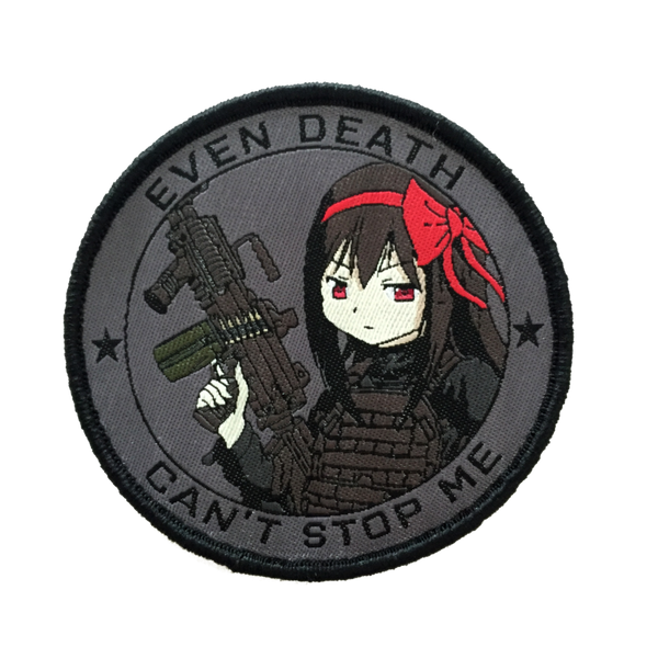 Anime Girl Patch (4 Inch) Hook + Loop Velcro Badge Bloody Eyes Japan A –  karmapatch.com