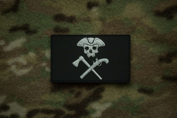 Pirate Flag Patches PVC Velcro Multiple Sizes Morale 
