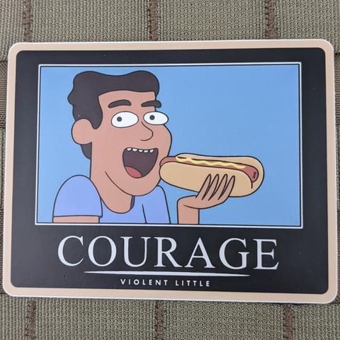 COURAGE RICK & MORTY STICKER - Tactical Outfitters
