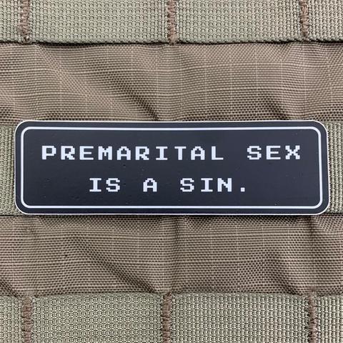 PREMARITAL SEX IS A SIN STICKER – Tactical Outfitters