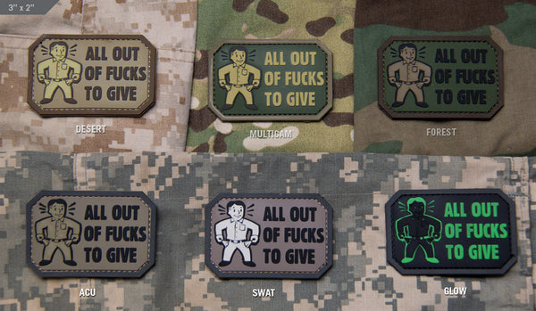 Space The F*ck Out 4 Glow In The Dark Velcro Patch