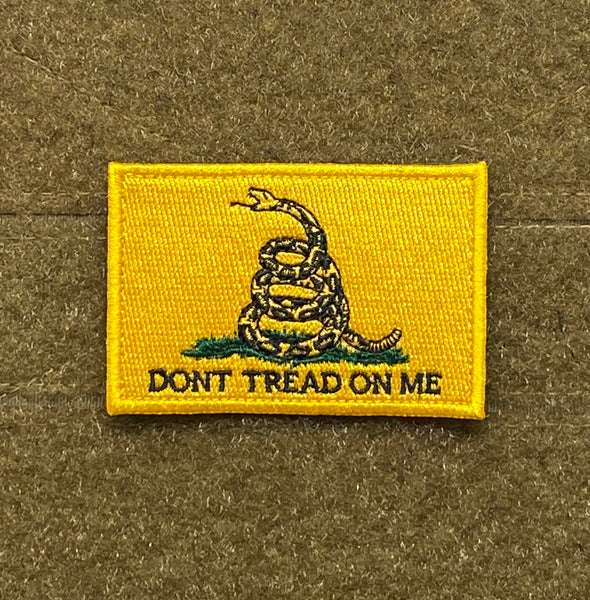 VELCRO® BRAND Fastener Morale HOOK Gadsden DTOM Don't Tread On Me Patches  3x2