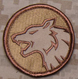 Patch Airsoft Wolf Head multicam