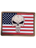 US Flag Skull V2 PVC Morale Patch - Tactical Outfitters