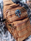 Thin Blue/Red Line Skull PVC Morale Patch - Tactical Outfitters