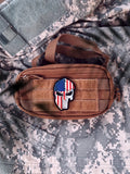 US Flag Spartan Skull PVC Morale Patch - Tactical Outfitters