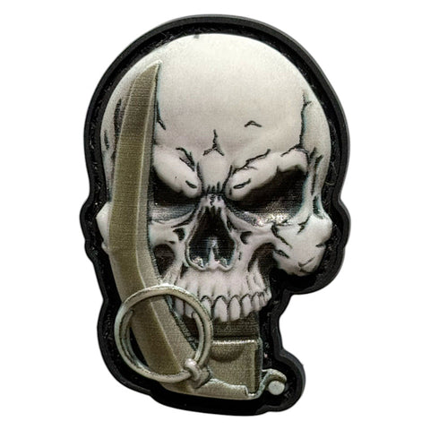 Grenade Skull PVC Morale Patch