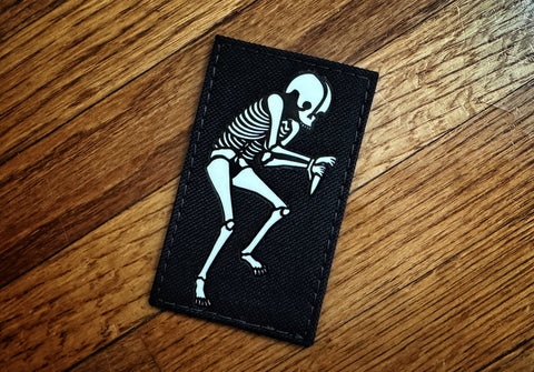 Pre-Order: Ed’s Manifesto/Sneakreaper Industries GITD Black Nylon Laser Cut Morale Patch - Tactical Outfitters