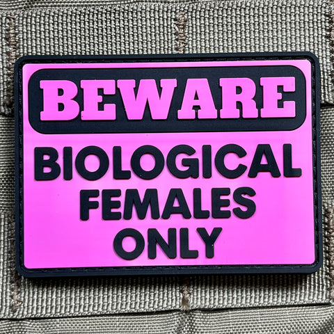 Biological Females Only PVC Morale Patch - Tactical Outfitters