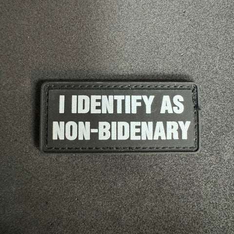 NON-BIDENARY PVC MORALE PATCH - Tactical Outfitters