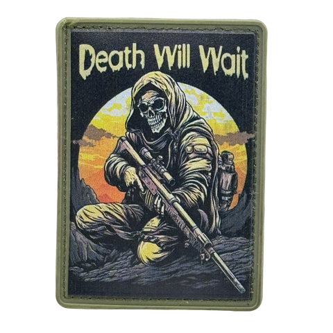 Death Will Wait PVC Morale Patch - Tactical Outfitters