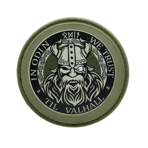 Valknut Odin Viking Symbol Morale Patch [3.0 Inch -"Hook Brand" Fasten