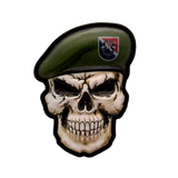 Green Beret Skull PVC Morale Patch - Tactical Outfitters