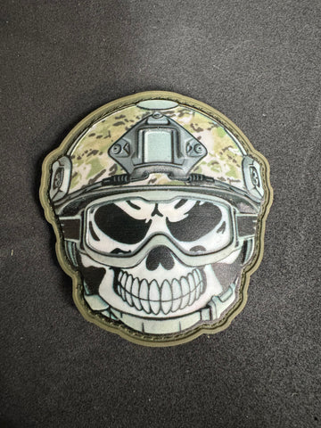 Skull Operator PVC Morale Patch - Tactical Outfitters