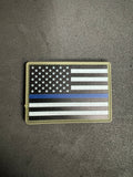 Thin Blue/Red Line PVC Flag Morale Patch - Tactical Outfitters