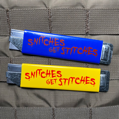 SNITCHES GET STITCHES BOX CUTTER – Tactical Outfitters