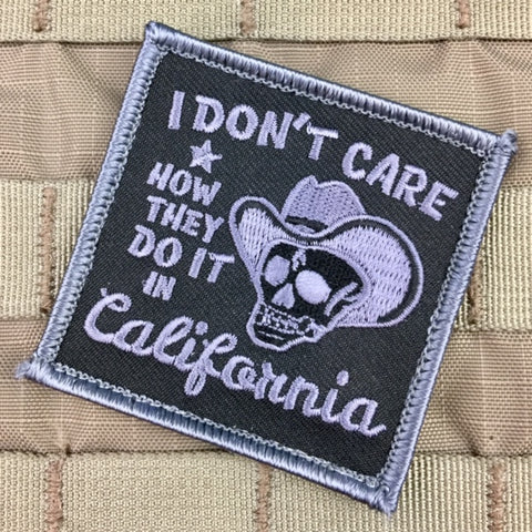 I DON'T CARE CALIFORNIA MORALE PATCH - Tactical Outfitters