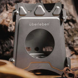 ÜBERLEBEN STAINLESS STÖKER FLATPACK STOVE + WAXED CANVAS SLEEVE - Tactical Outfitters