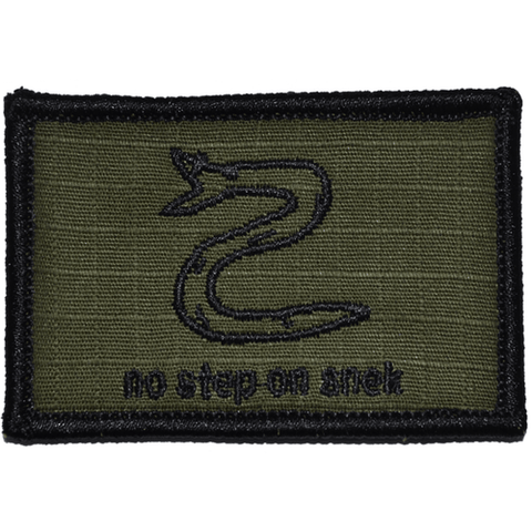 1pc No Step On Snek Morale Patch, Removable Applique With Hook And Loop,  Funny Emblem For Clothing Bags And More Decorations