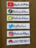 Social Media Name Tag PVC Morale Patch - Tactical Outfitters