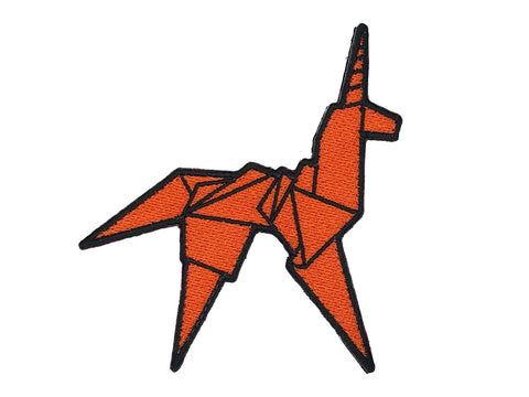 ORANGE ORIGAMI UNICORN - MORALE PATCH - Tactical Outfitters