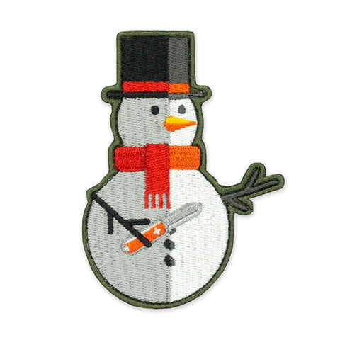 PDW EDC Snowman Morale Patch - Tactical Outfitters