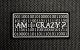 AM I CRAZY GITD PVC MORALE PATCH - Tactical Outfitters