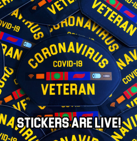 Dangerous Goods™️ Coronavirus Veteran Sticker - Tactical Outfitters