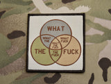 WHAT THE FUCK VENN DIAGRAM WOVEN MORALE PATCH - Tactical Outfitters