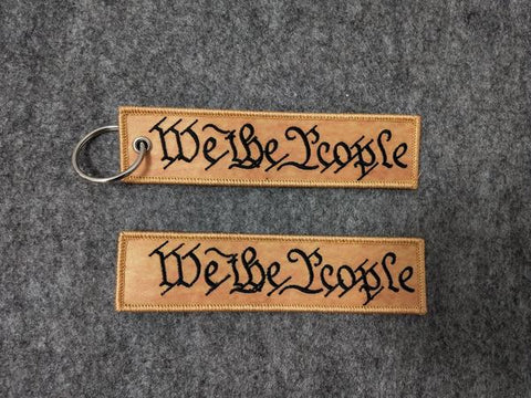 We The People Keychain with Loop Fastener - Tactical Outfitters