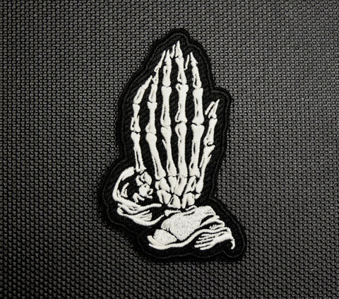 PRAYING BONE HANDS MORALE PATCH - Tactical Outfitters