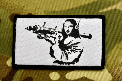 Mona Lisa Bazooka Woven Morale Patch - Tactical Outfitters