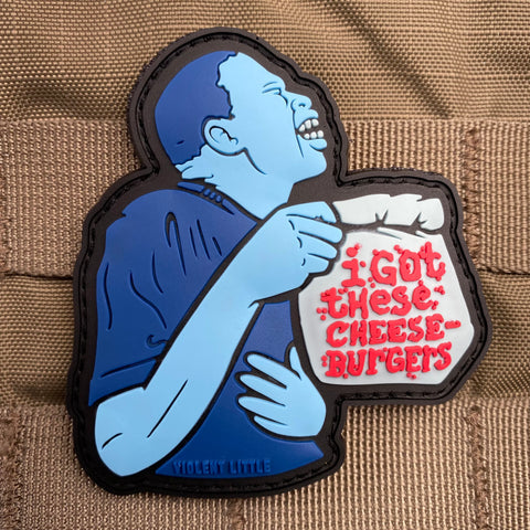 I GOT THESE CHEESEBURGERS PVC MORALE PATCH - Tactical Outfitters