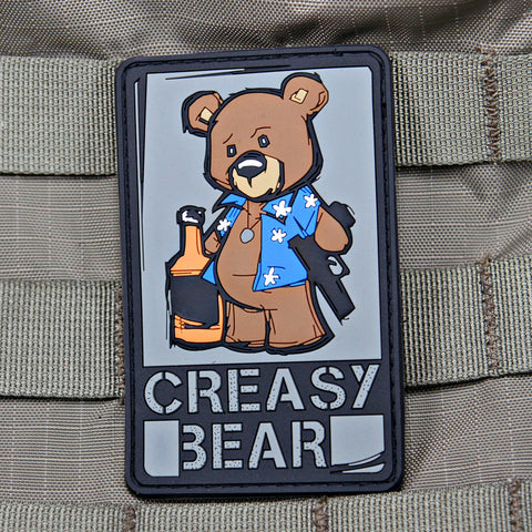 Creasy Bear PVC Patch - Tactical Outfitters