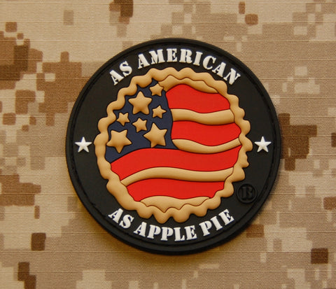 As American As Apple Pie 3D PVC Patch - Tactical Outfitters