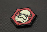 First Order GITD Stormtrooper Helmet PVC Morale Patch - Tactical Outfitters