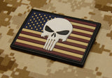 SKULL US FLAG PVC MORALE PATCH - Tactical Outfitters