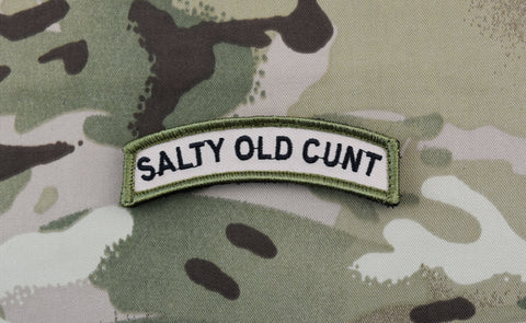 SALTY OLD CUNT MORALE PATCH TAB MORALE PATCH - Tactical Outfitters
