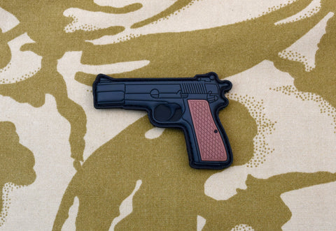 UKSF Browning Hi-Power Pistol 3D PVC Morale Patch - Tactical Outfitters
