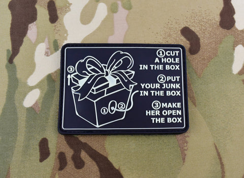 DICK IN A BOX INSTRUCTIONS 3D PVC GITD MORALE PATCH - Tactical Outfitters