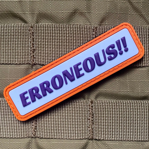 Erroneous Wedding Crashers PVC Morale Patch - Tactical Outfitters