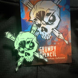 GRUMPY GLOW SKULL N PENCILS ACRYLIC MORALE PATCH - Tactical Outfitters