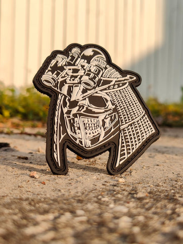 Ronin Samurai Morale Patch. 2x3 Hook and Loop Patch. Made in The USA