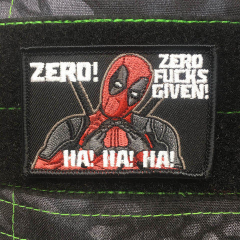 DEADPOOL ZERO FUCKS GIVEN MORALE PATCH - Tactical Outfitters