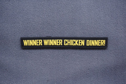WINNER WINNER CHICKEN DINNER! PVC MORALE PATCH - Tactical Outfitters