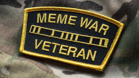 MEME WAR VETERAN MEDAL RACK MORALE PATCH - Tactical Outfitters