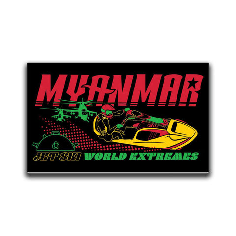 MYANMAR EXTREME SPORTS STICKER - Tactical Outfitters